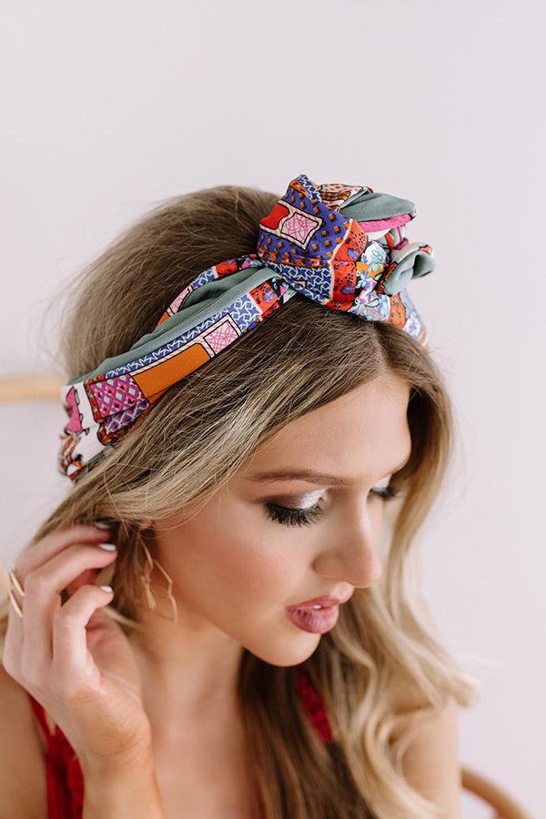 Settle Into Chic Headband In Blue • Impressions Online Boutique