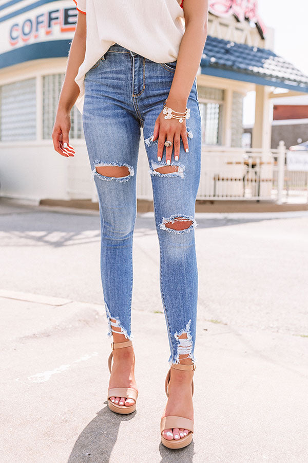 The Revene Midrise Distressed Skinny • Impressions Online Boutique