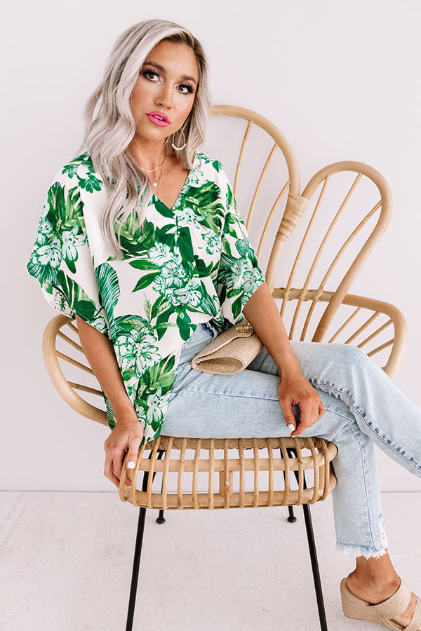 Tropical Situation Shift Top • Impressions Online Boutique