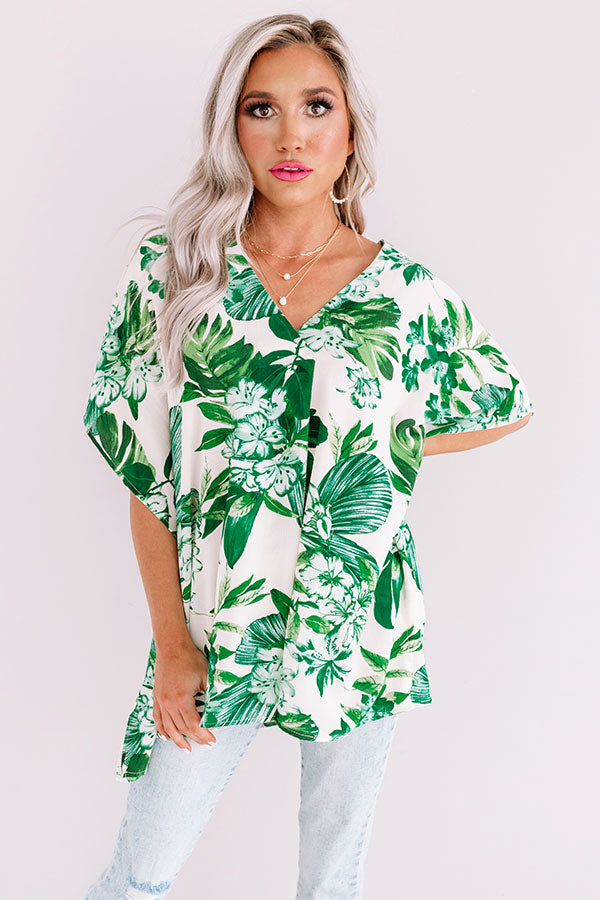 Tropical Situation Shift Top • Impressions Online Boutique