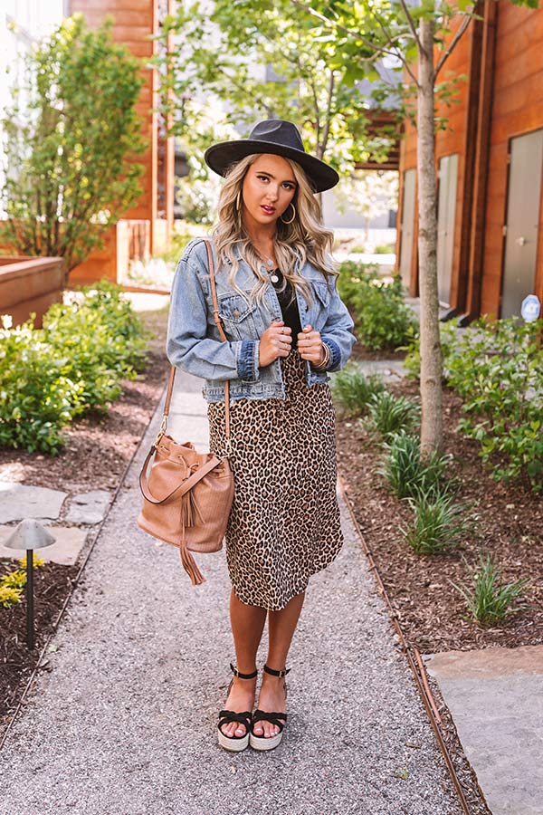Best In Glow Leopard Skirt • Impressions Online Boutique