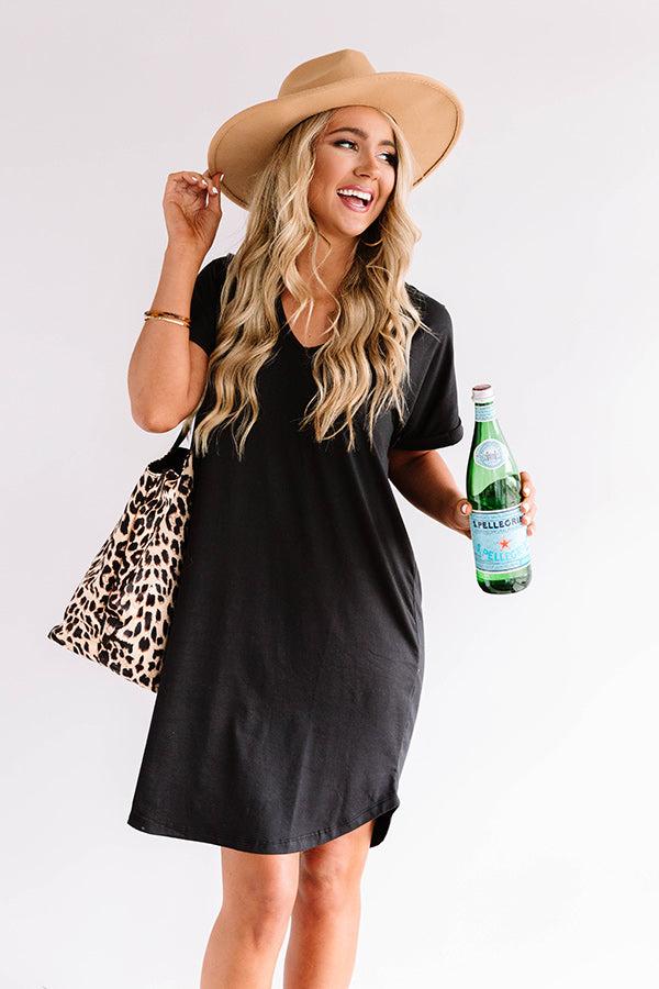 St. Kitts Cutie Shift Dress in Black • Impressions Online Boutique