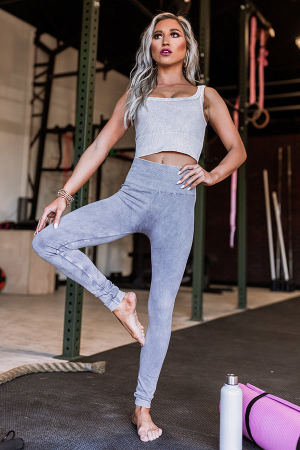 Ready To Relax High Waist Legging in Grey • Impressions Online Boutique