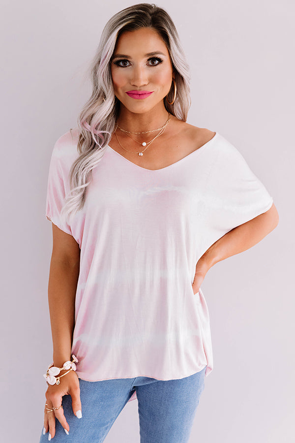 Pacific Coast Highway Shift Tee in Baby Pink • Impressions Online Boutique