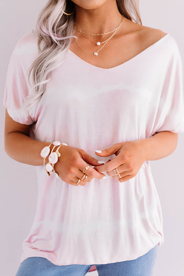 Pacific Coast Highway Shift Tee in Baby Pink • Impressions Online Boutique