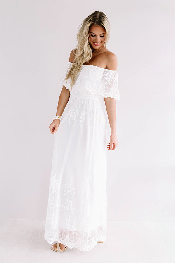 Rose Garden Gala Lace Maxi Dress • Impressions Online Boutique
