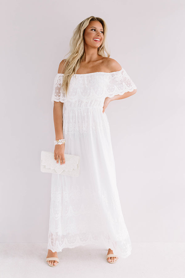 Rose Garden Gala Lace Maxi Dress • Impressions Online Boutique