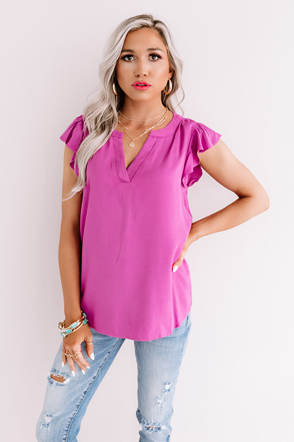 Cambridge Crush Shift Top In Orchid • Impressions Online Boutique