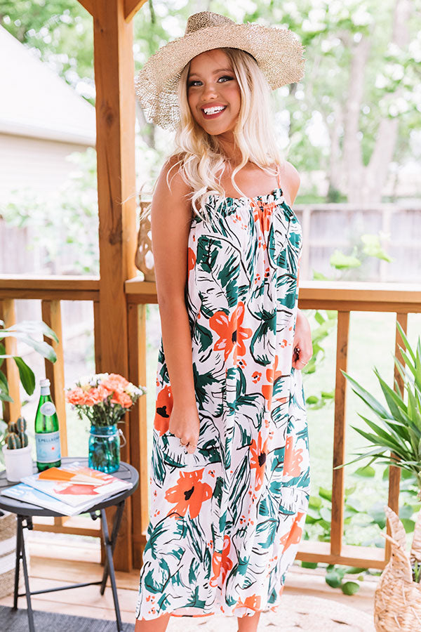 On Tulum Time Floral Midi • Impressions Online Boutique