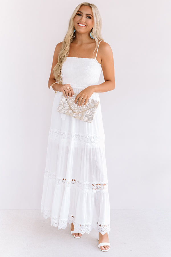 European Vibes Smocked Maxi Dress • Impressions Online Boutique