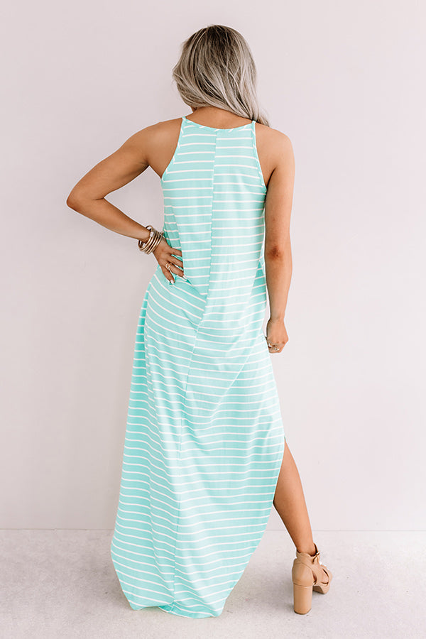 St. Tropez Promise Stripe Maxi In Seaglass • Impressions Online Boutique