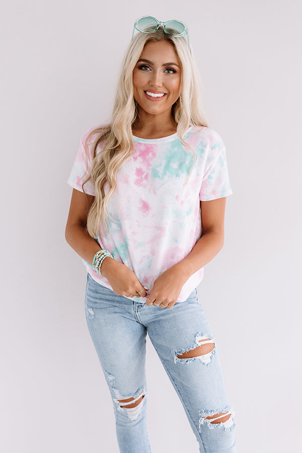 Moment Of Peace Tie Dye Shift Tee • Impressions Online Boutique