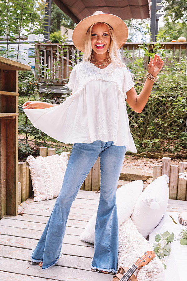 Southern Celebration Babydoll Top In Ivory • Impressions Online Boutique