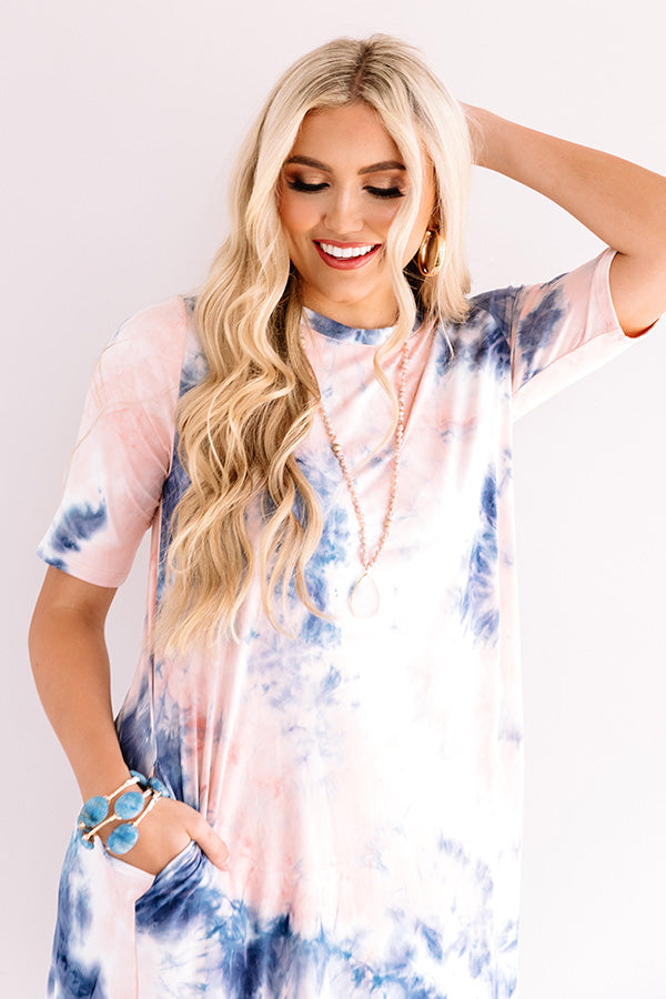 Sweet Fling Tie Dye Shift Dress In Pink • Impressions Online Boutique