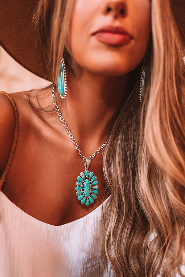 Chasing Waterfallls Turquoise Necklace