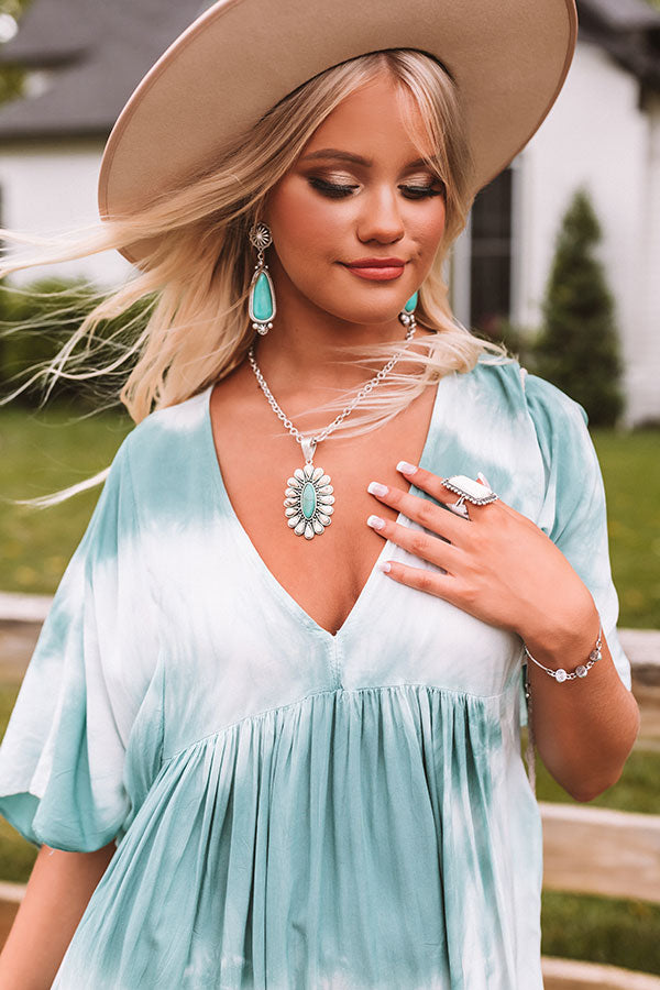 Stole My Heart Turquoise Necklace