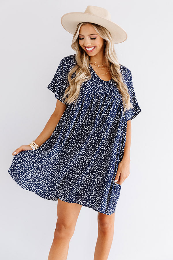 Sweet Heartbeat Babydoll Dress In Navy • Impressions Online Boutique