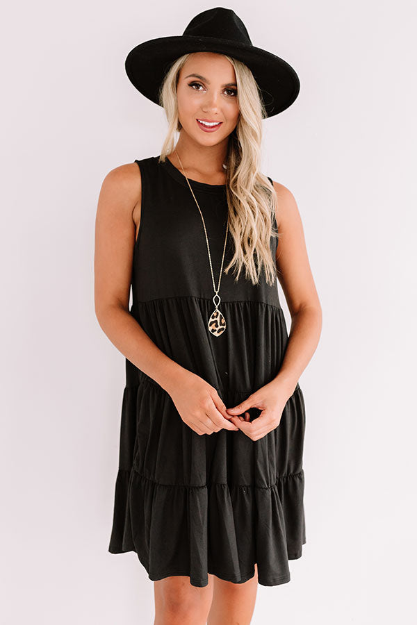 Apple Spiced Wishes Babydoll Dress In Black • Impressions Online Boutique