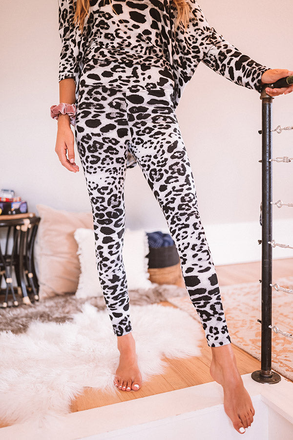 Leopard Animal Print Ripped Knee Leggings | A Blissfully Beautiful Boutique