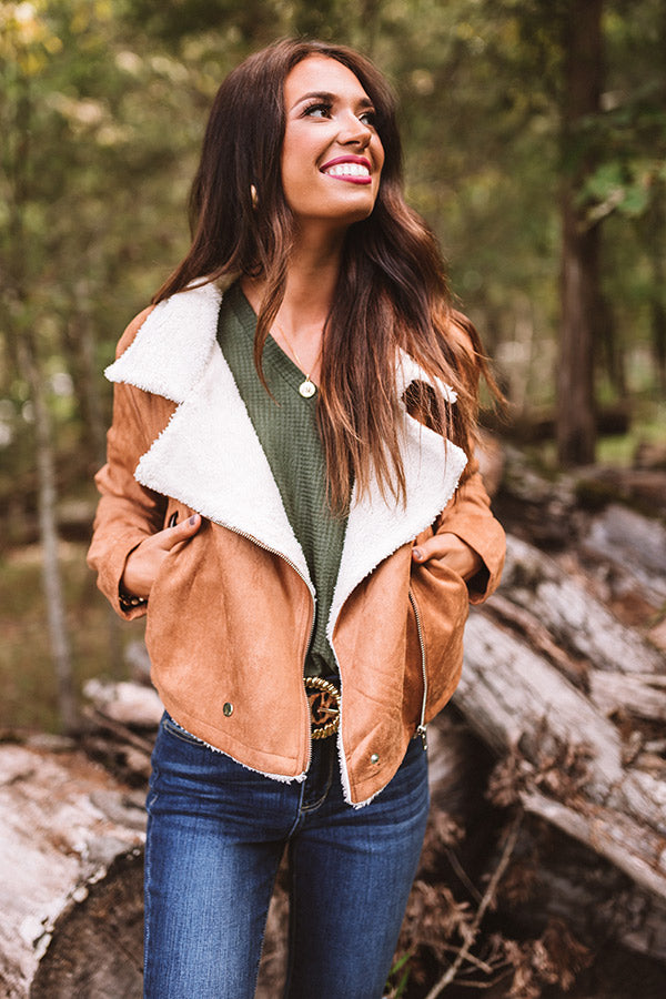 Fall Session Faux Suede Jacket In Camel • Impressions Online Boutique