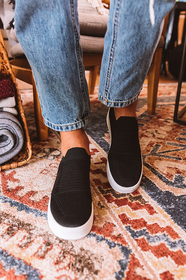 Steve Madden Beale Knit Sneaker in Black • Impressions Online Boutique