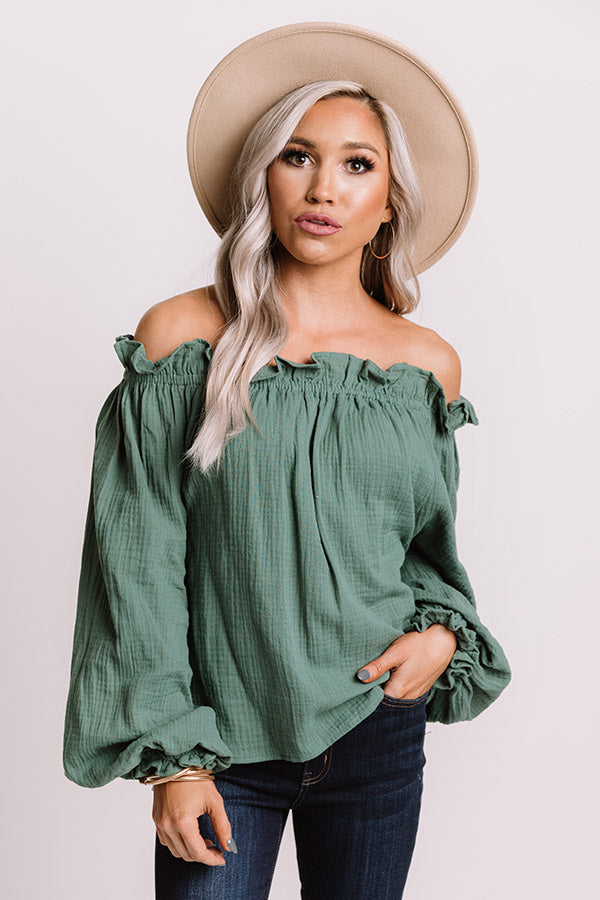 Lots Of Likes Shift Top In Emerald • Impressions Online Boutique