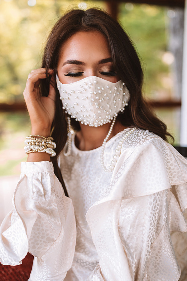 Sweet Pearl Cloth Face Mask • Impressions Online Boutique