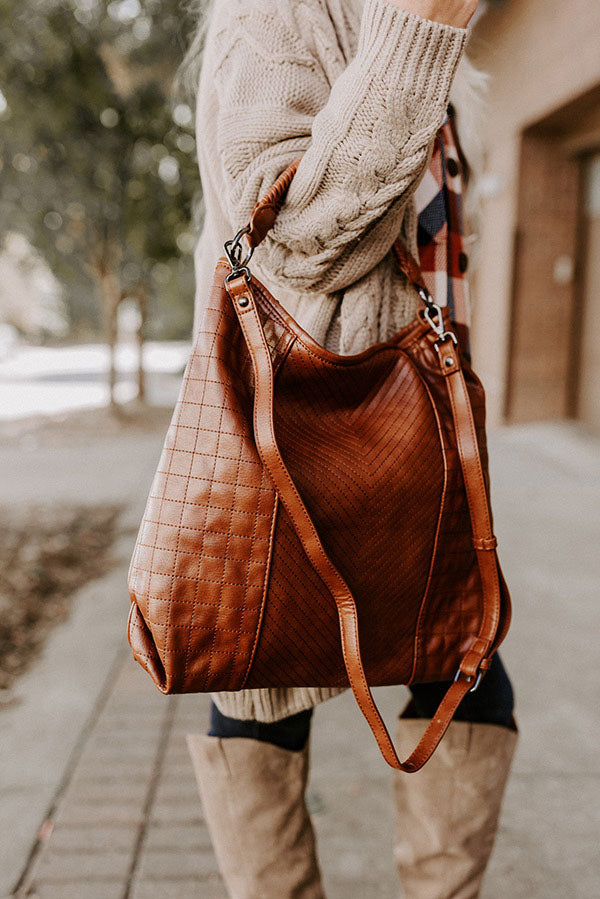 Faux Leather Hobo Crossbody Bag