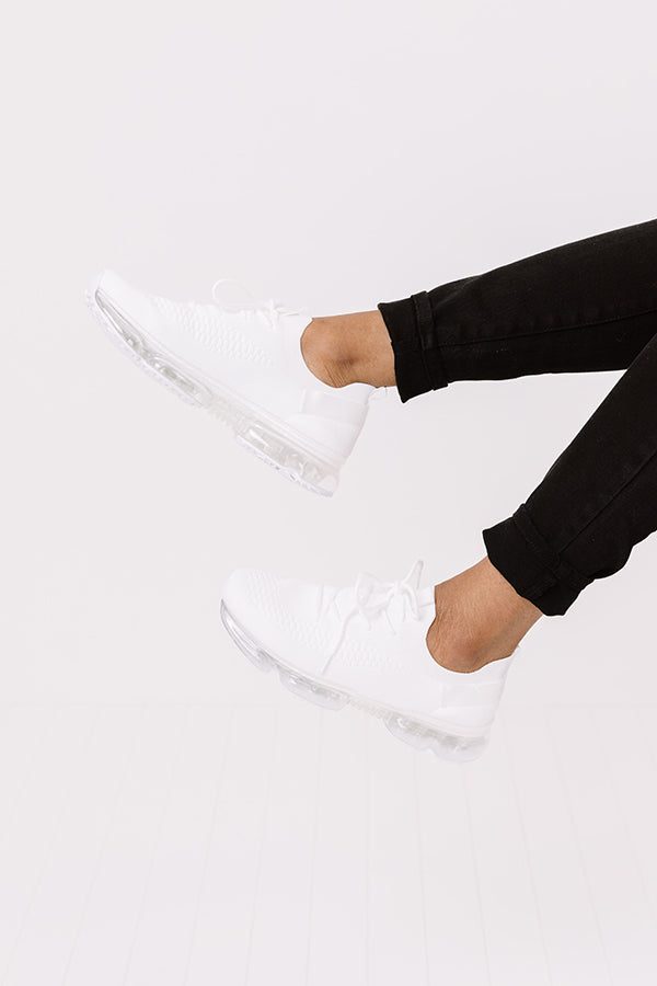 Running Free Sneaker In White • Impressions Online Boutique