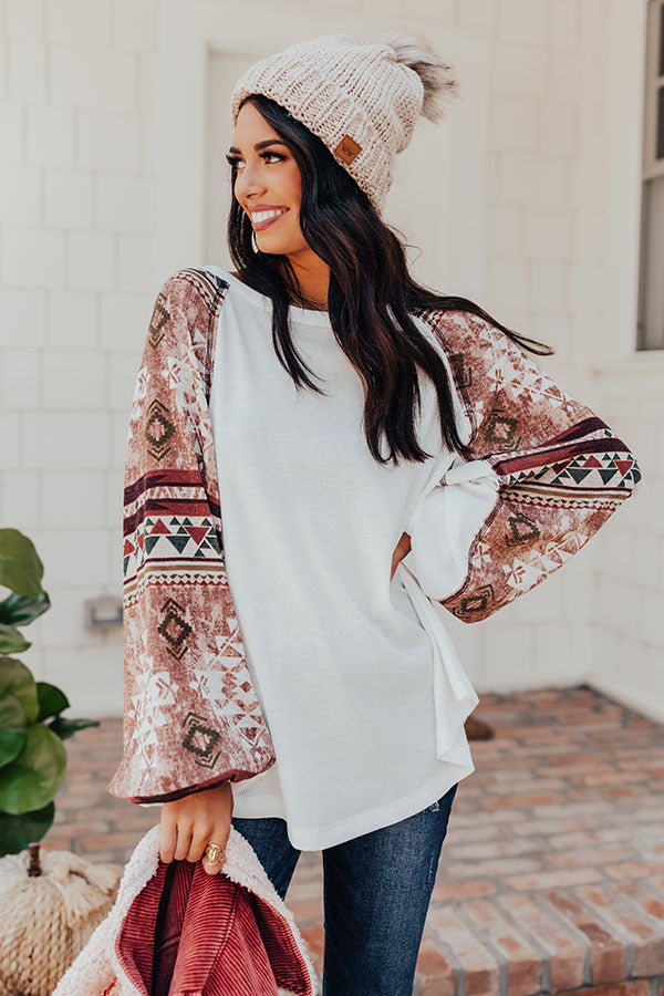 Oak Ridge Waffle Knit Top • Impressions Online Boutique