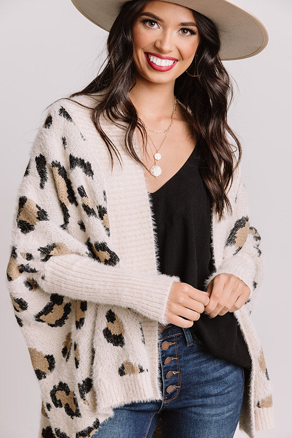 Most Valuable Layer Leopard Cardigan In Cream • Impressions Online Boutique