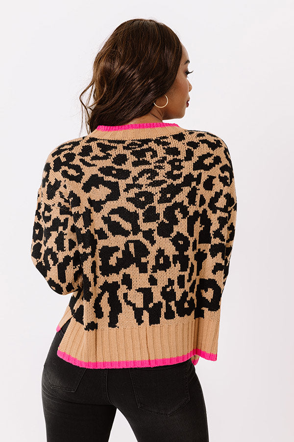 Fully Present Leopard Sweater • Impressions Online Boutique