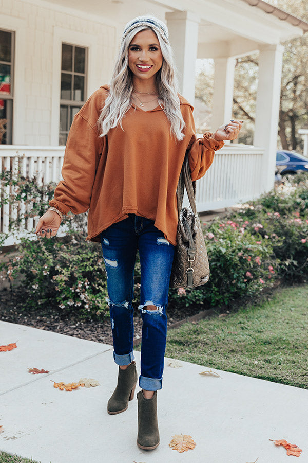 Lodge Party Hoodie In Pumpkin • Impressions Online Boutique