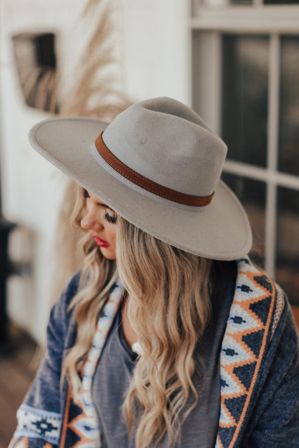 Soho Sights Fedora Hat In Grey • Impressions Online Boutique