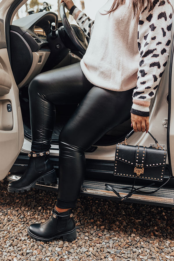 Faux Leather Leggings | URBAN TOUCH | SilkFred US