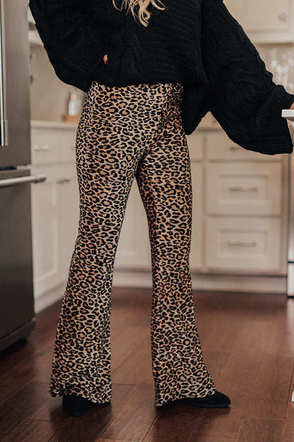 REFLECTED LEOPARD PRINT PJ PANTS