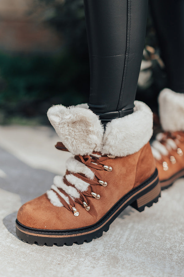 Favor The Cold Fur Lined Boot In Brown • Impressions Online Boutique