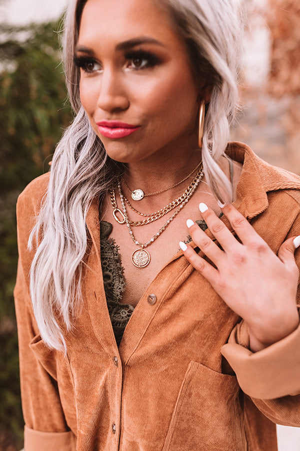 Seeing Sparks Layered Necklace In Grey