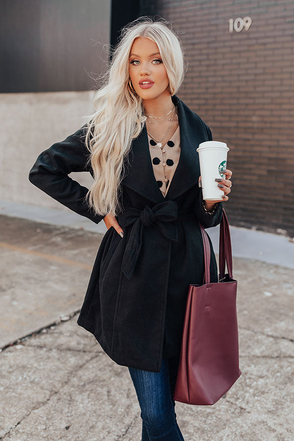 City Estate Coat In Black