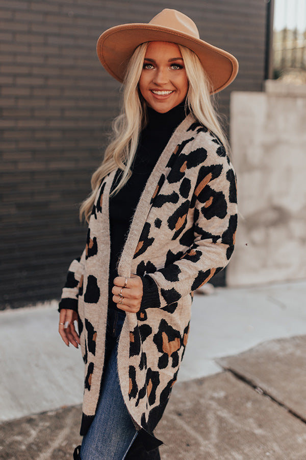 Fond Of You Leopard Cardigan • Impressions Online Boutique