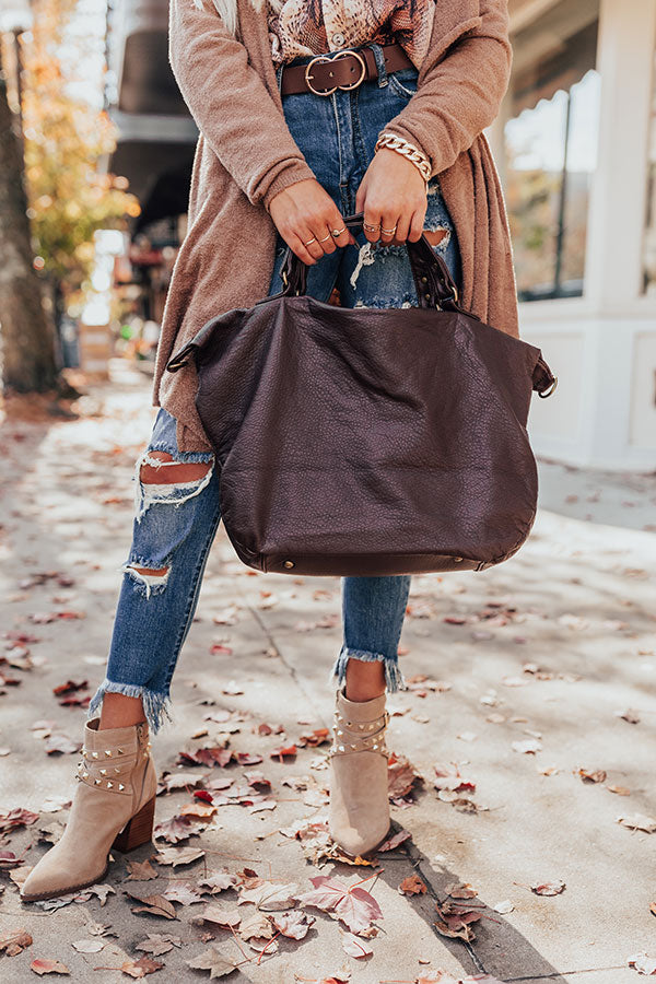 The Uptown Tote In Chestnut