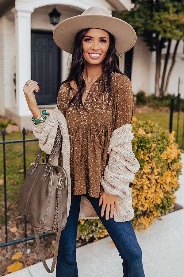 So French Floral Babydoll Top • Impressions Online Boutique