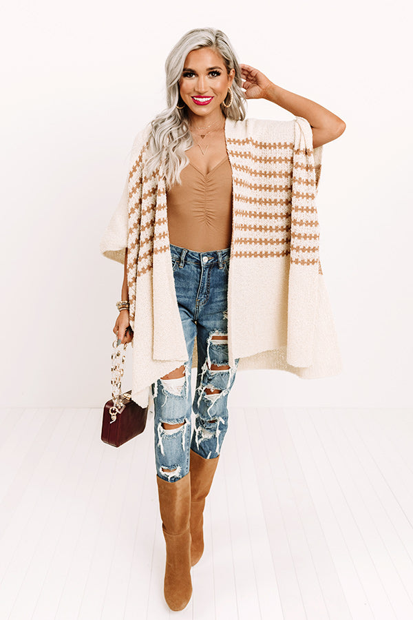 Crescent Kisses Knit Poncho • Impressions Online Boutique