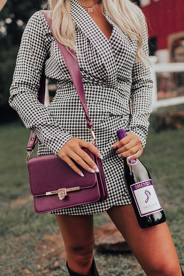 Golden Era Faux Leather Crossbody In Windsor Wine