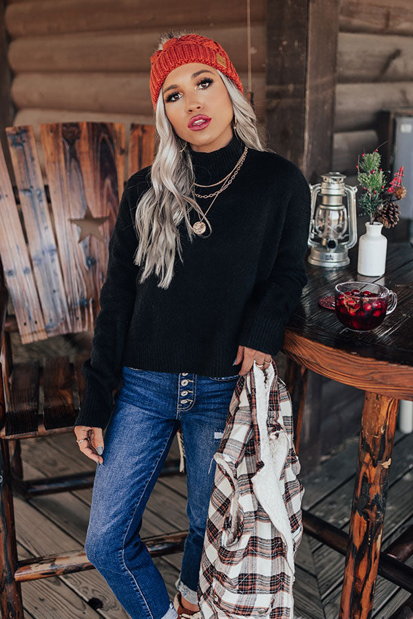 Maude Spot Sweater In Black