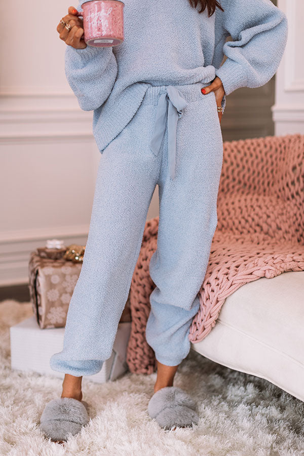 Infinitely Cozy Joggers In Blue • Impressions Online Boutique