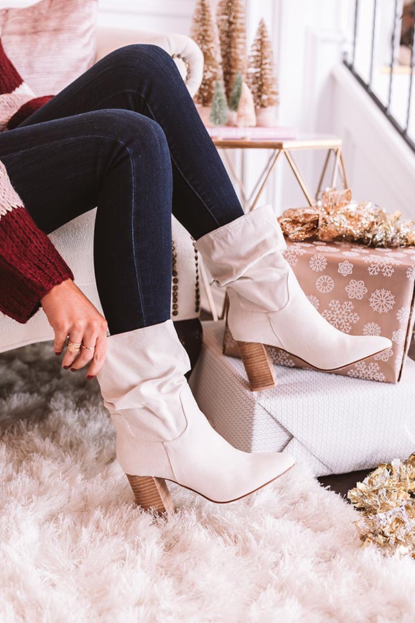 The Laurette Ankle Bootie In Ivory