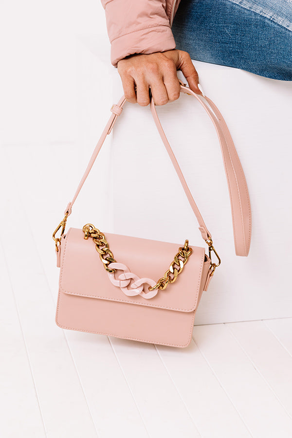 Wine Date Faux Leather Crossbody In Pink • Impressions Online Boutique
