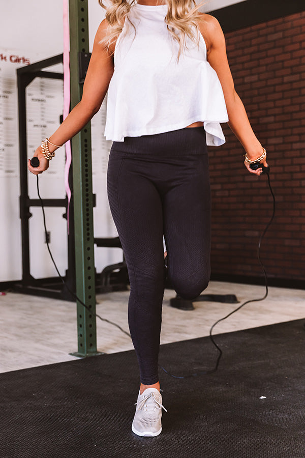 Barre Class Bombshell High Waist Legging In Vintage Black • Impressions  Online Boutique