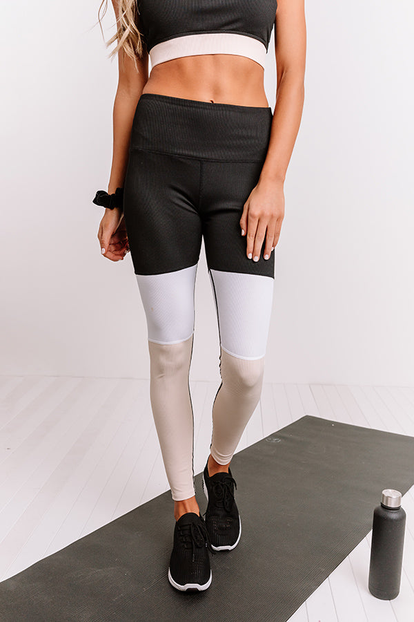 Morning Run Ribbed High Waist Active Legging • Impressions Online
